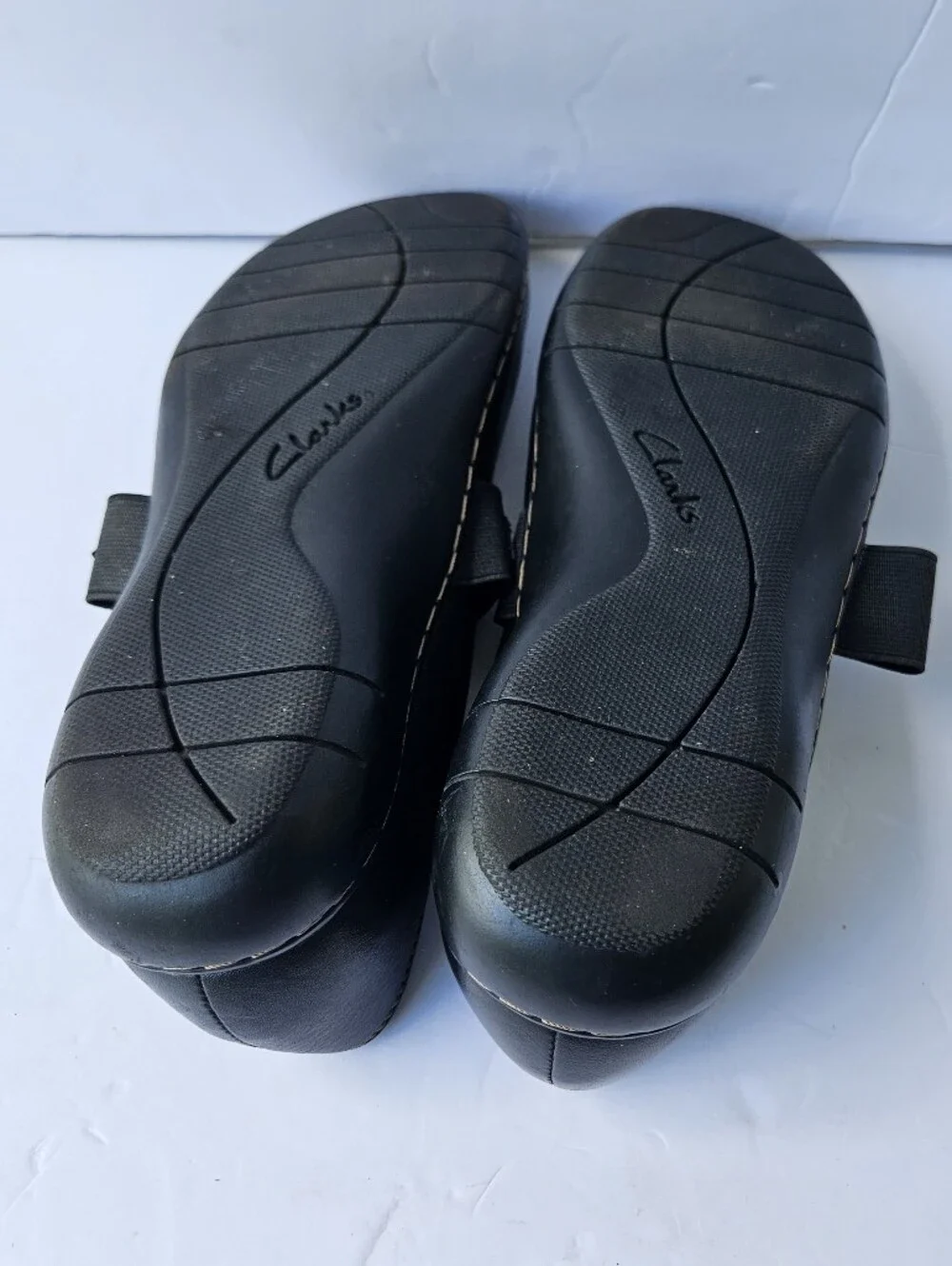 Clarks black leather